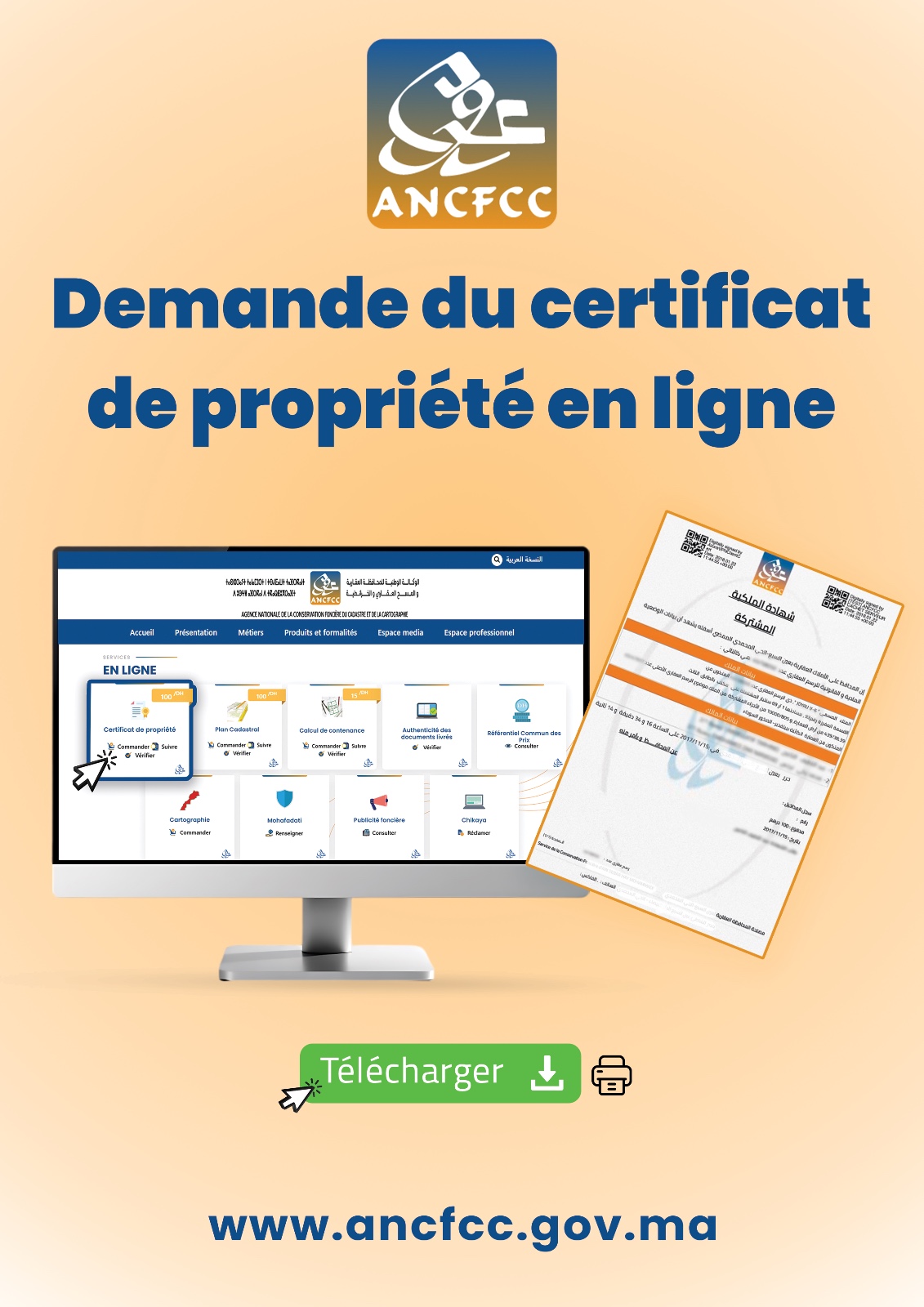 mohafadati - demande de certificat de propriété en ligne
